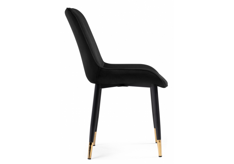 Стул на металлокаркасе Seda-1 black / gold / black (52x60x87)