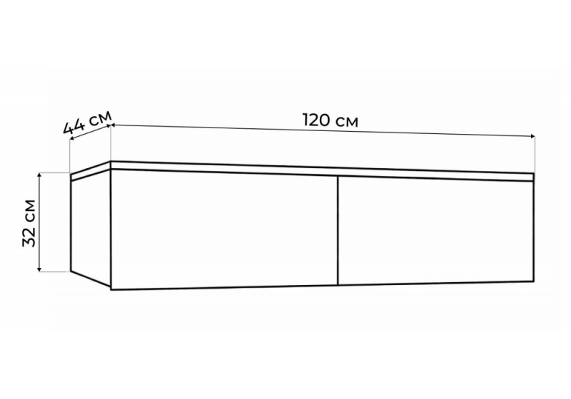 Шкаф Роут кашемир (120x44x32)