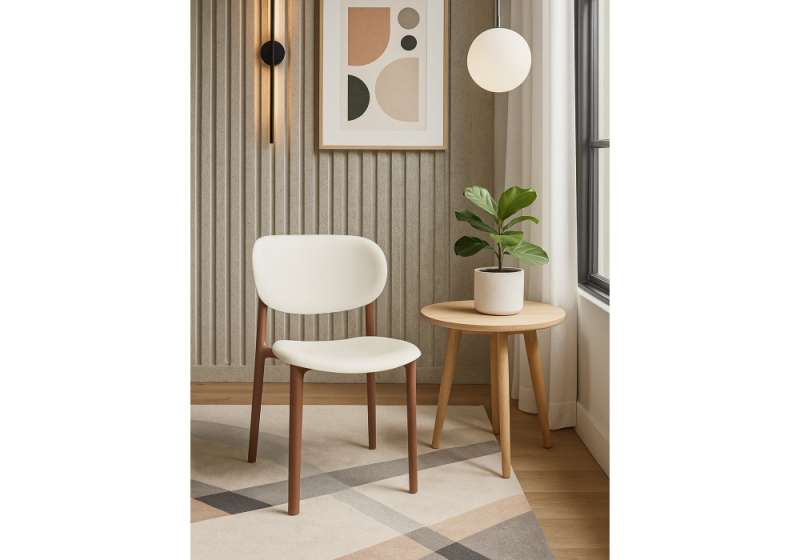 Пластиковый стул Mokka brown / milky (52x53x82)