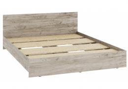 Кровать Адайн КР-160 160х200 дуб крафт серый / дуб крафт серый (163,5x70)