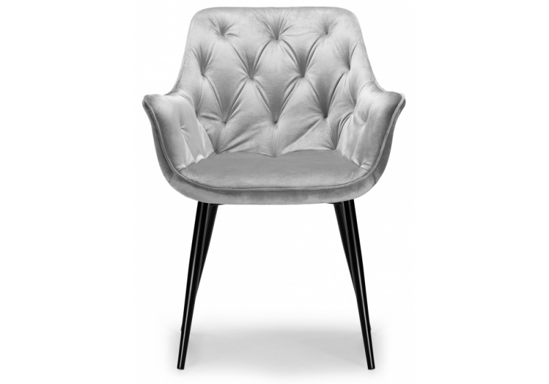 Стул на металлокаркасе Remo light gray (60x66x82)