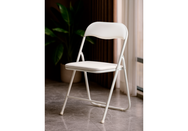 Стул на металлокаркасе Fold 1 складной white / white (43x40x77)